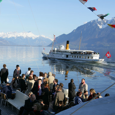 Lausanne Genfer See Schifffahrt Umgebung neu